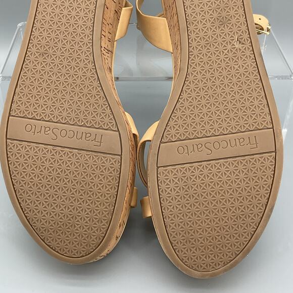 NEW Franco Sarto Women’s Pelma Platform Ankle Strap Sandals Beige Size 11M - Picture 10 of 10